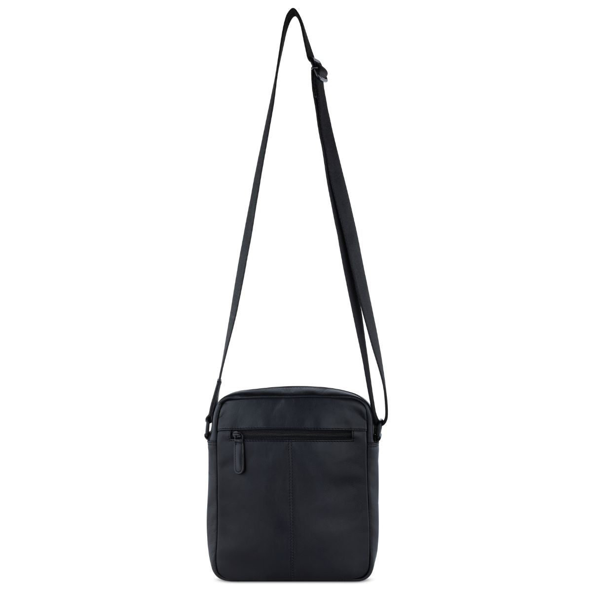 Geanta de Umar pentru Barbati, Piele Naturala, Bugatti, seria Clark, 492351, Neagra, Curea Reglabila, Buzunare Multiple