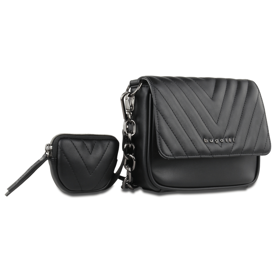 Geanta crossbody dama, bugatti, model SIRA, 493320, neagra