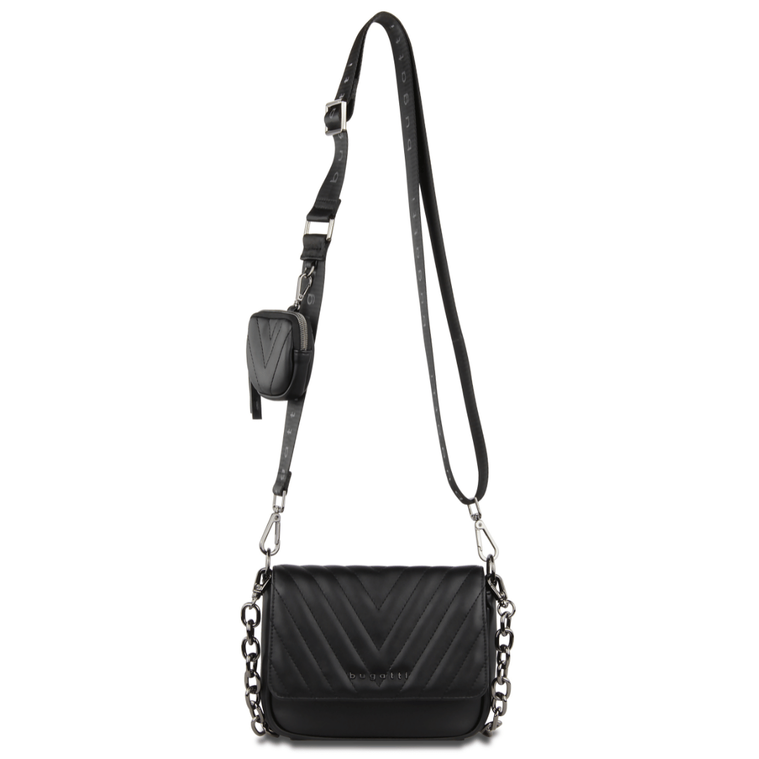 Geanta crossbody dama, bugatti, model SIRA, 493320, neagra