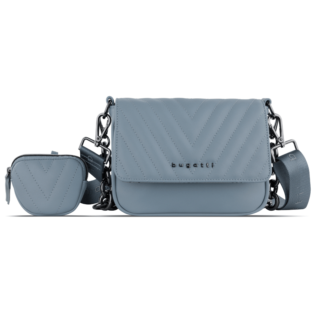 Geanta crossbody dama, bugatti, model SIRA, 493320, albastru denim