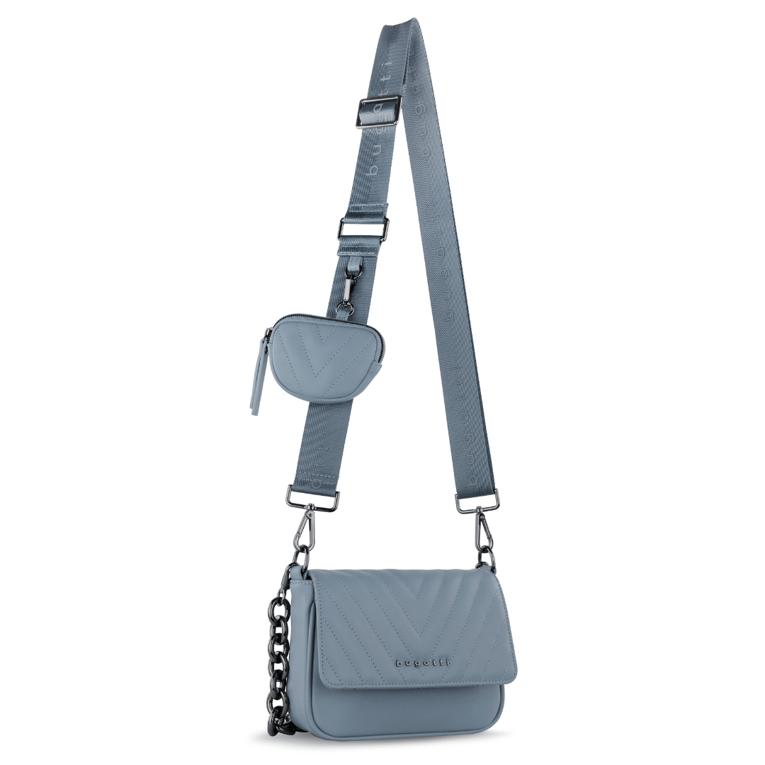 Geanta crossbody dama, bugatti, model SIRA, 493320, albastru denim