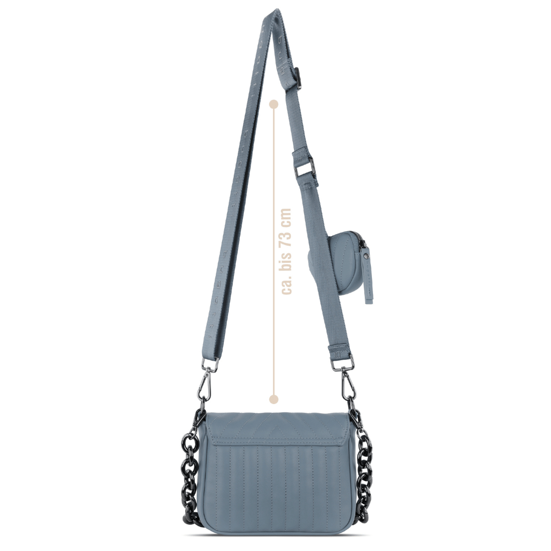 Geanta crossbody dama, bugatti, model SIRA, 493320, albastru denim