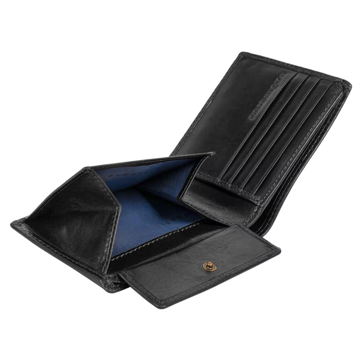 Portofel Barbati Bugatti Remo, 492397, Piele Naturala, RFID, Design Orizontal, Compartiment CI, negru