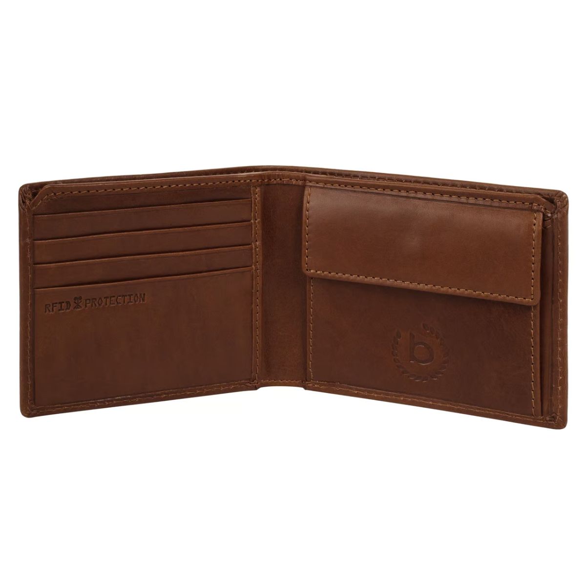 Portofel Barbati Bugatti Remo, 492397, Piele Naturala, RFID, Design Orizontal, Compartiment CI